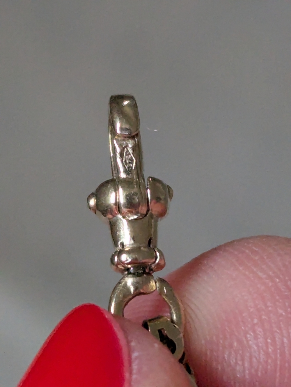 Antique 9ct Gold Watch Chain Extender - Picture 5 of 6